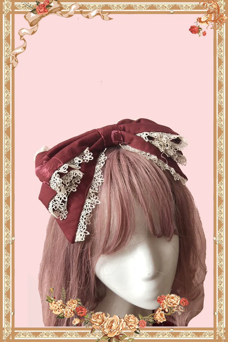 Sweet Lolita Accessories Bonnet KC Socks Beret - Image 5