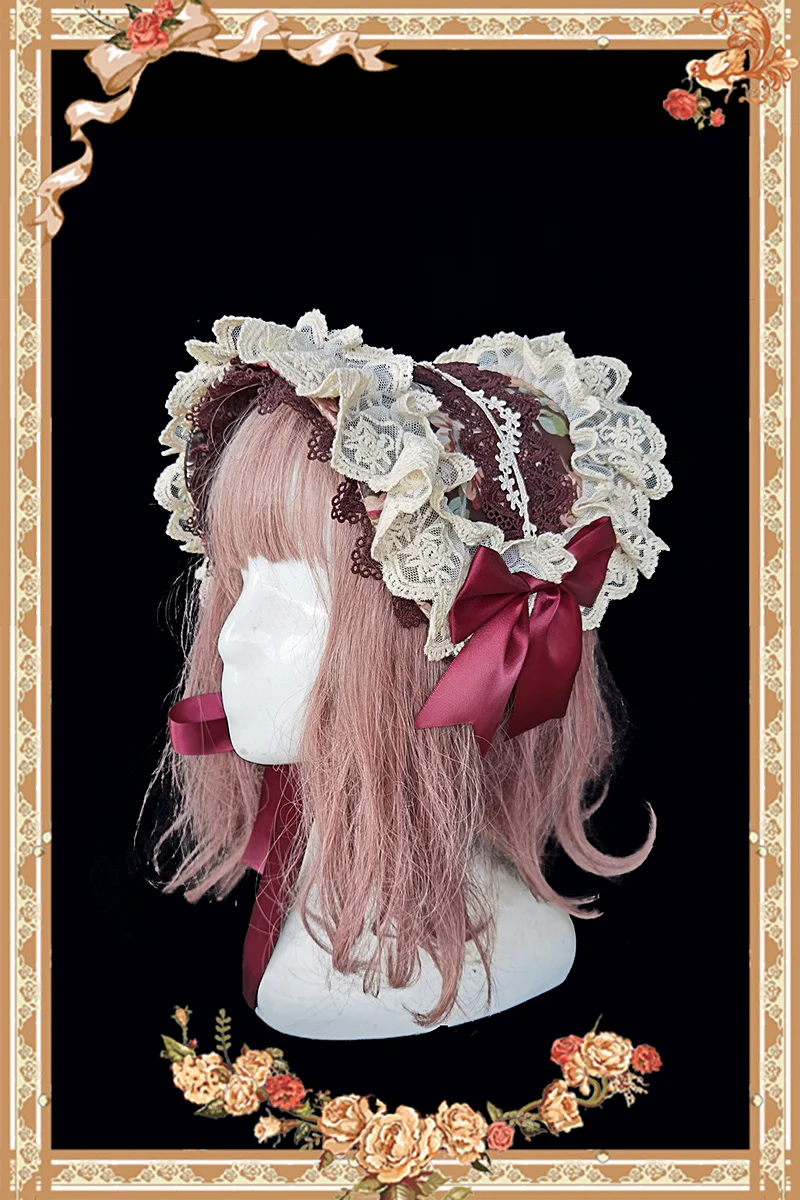 Sweet Lolita Accessories Bonnet KC Socks Beret - Image 9