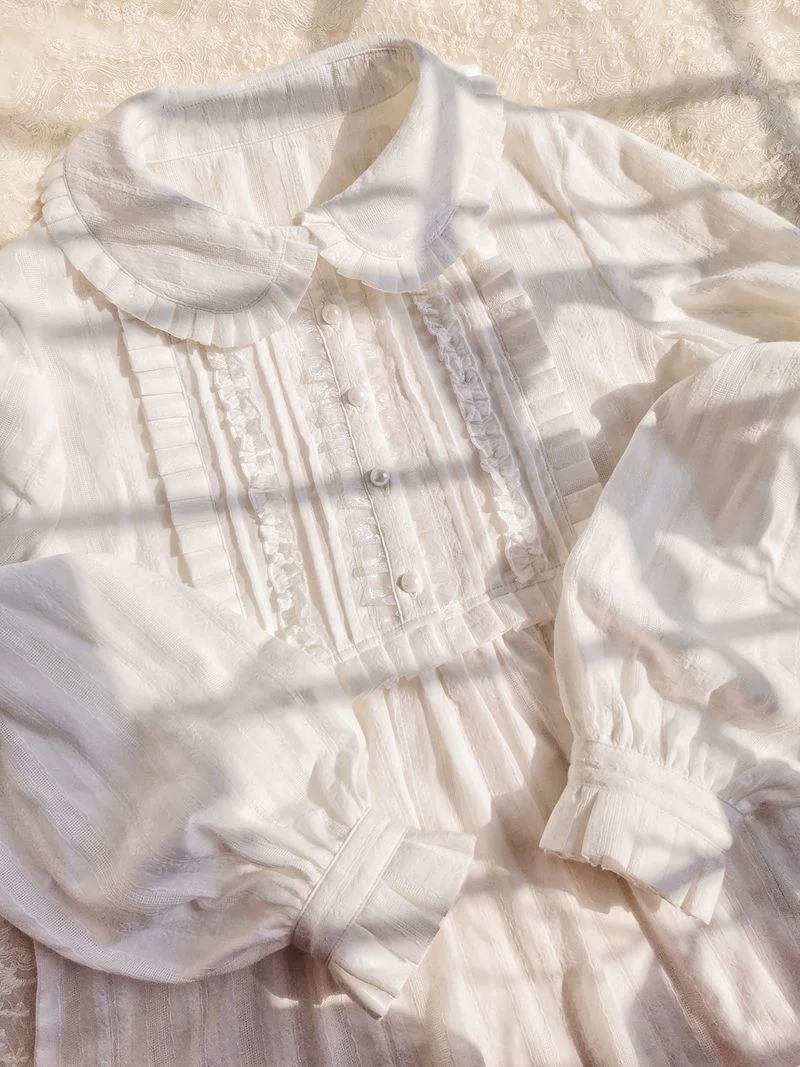 J-fashion Ruffle Cotton Lolita Blouse - Image 10
