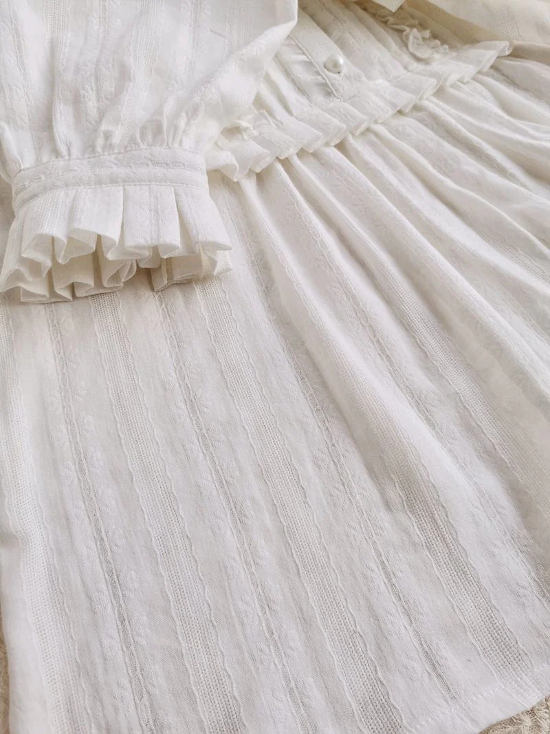 J-fashion Ruffle Cotton Lolita Blouse - Image 4