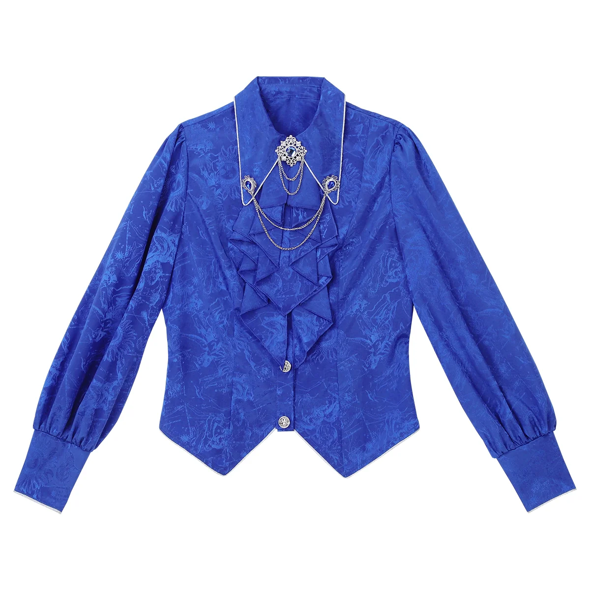 Knight's Code - Jacquard Ouji Fashion Vest Set, Detachable Jabot - Image 18