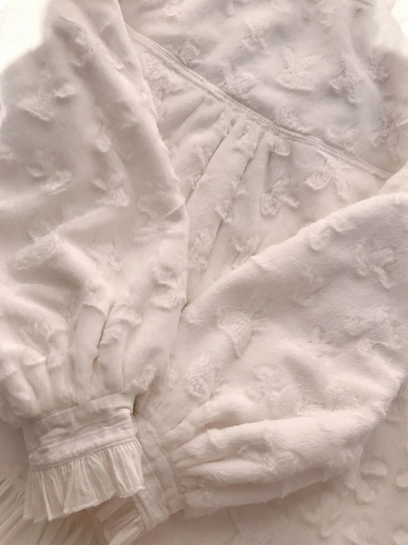 Japanese Fashion Cotton Lolita Long Sleeve Blouse - Image 3