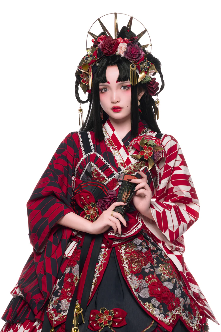 Youruipai - Japanese Wa Lolita Tea Party Red Dress - Image 13