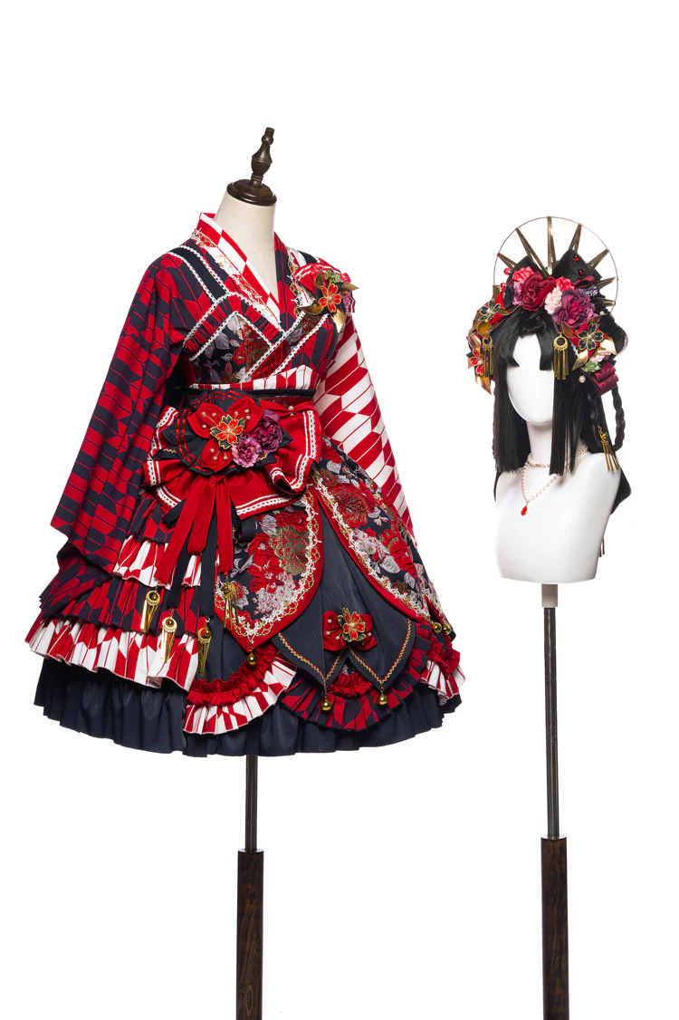 Youruipai - Japanese Wa Lolita Tea Party Red Dress - Image 18
