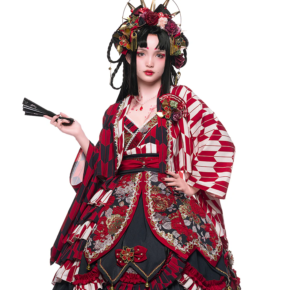 Youruipai - Japanese Wa Lolita Tea Party Red Dress - Image 2