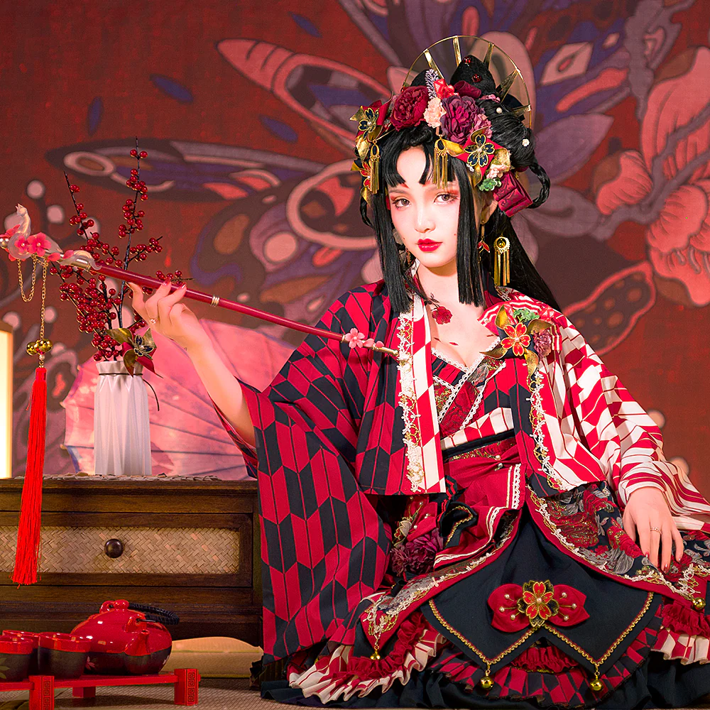 Youruipai - Japanese Wa Lolita Tea Party Red Dress - Image 3