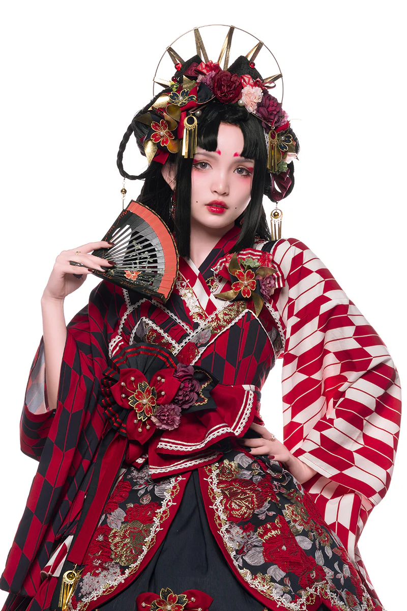 Youruipai - Japanese Wa Lolita Tea Party Red Dress - Image 5