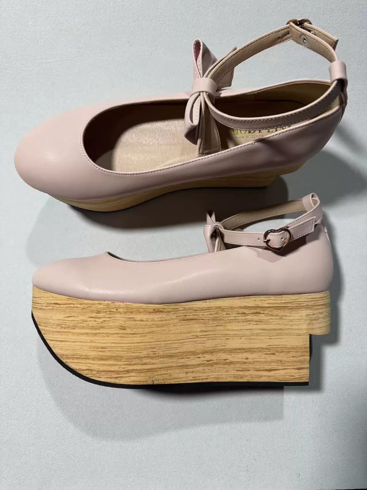 Japanese Style Wooden Platform Wa Lolita Shoes - Image 12