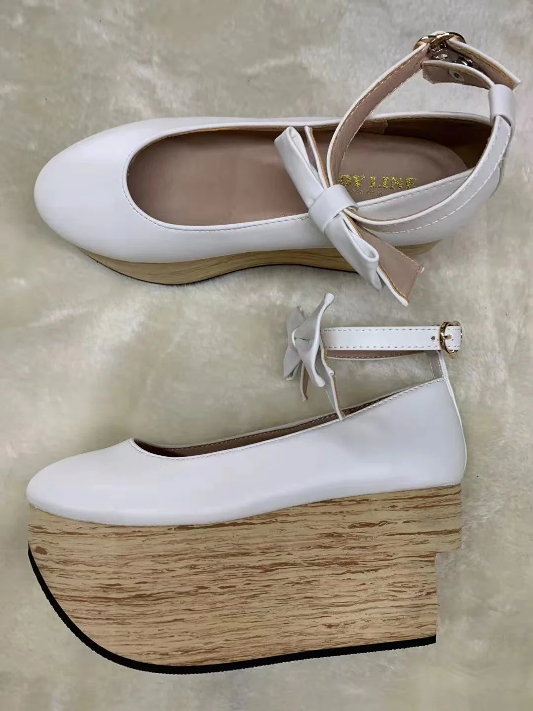 Japanese Style Wooden Platform Wa Lolita Shoes - Image 3