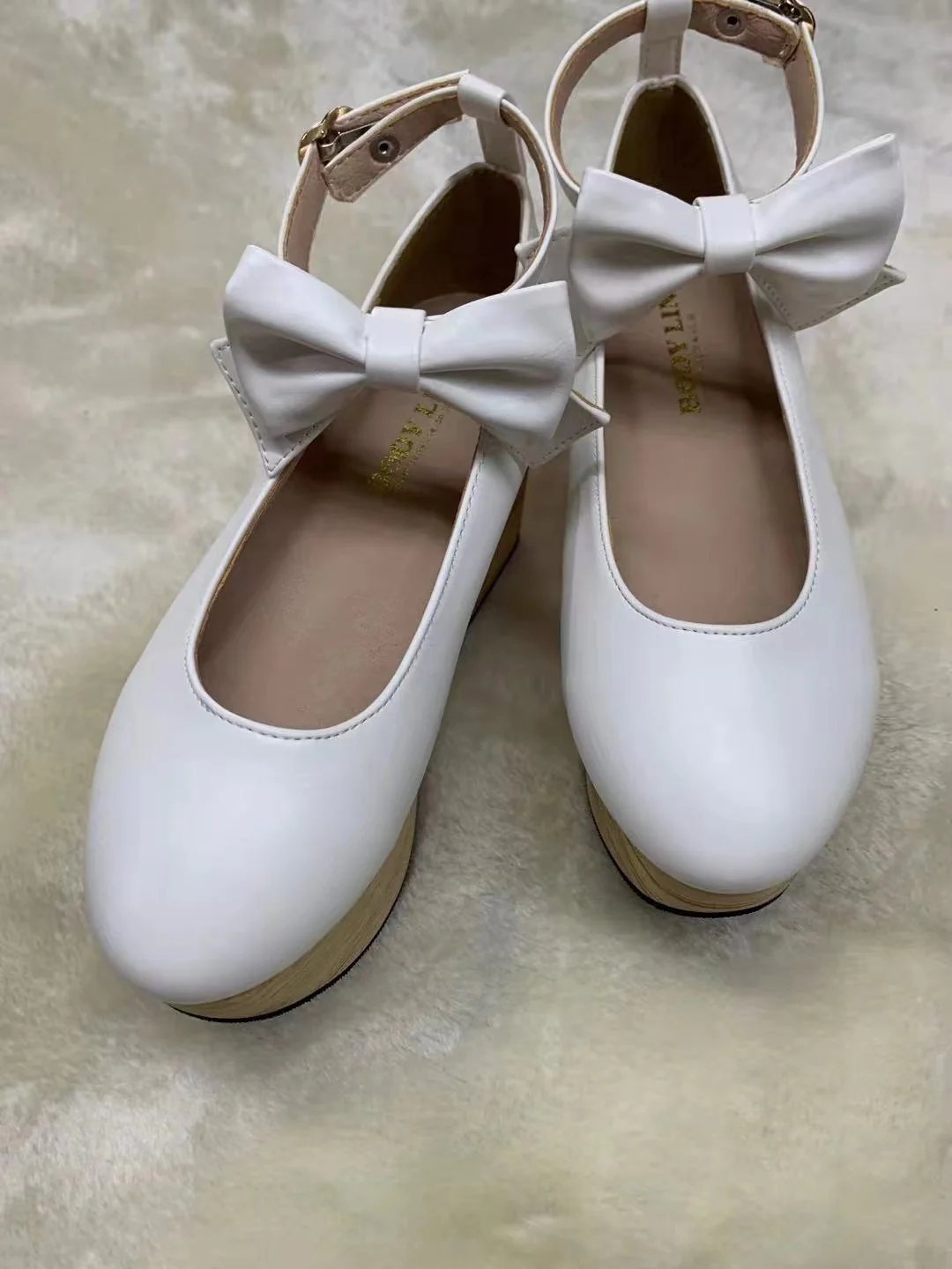 Japanese Style Wooden Platform Wa Lolita Shoes - Image 4