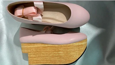 Japanese Style Wooden Platform Wa Lolita Shoes - Image 6