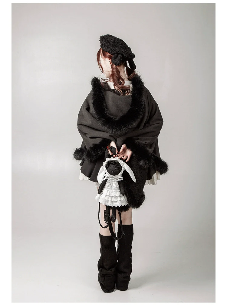 With PUJI - Puppet Box - Kawaii Lolita Bag Lamb Kitten Detachable Bag Dress Hat - Image 11