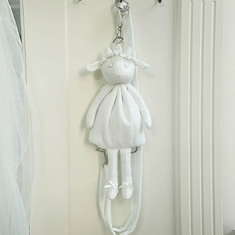With PUJI - Puppet Box - Kawaii Lolita Bag Lamb Kitten Detachable Bag Dress Hat - Image 15