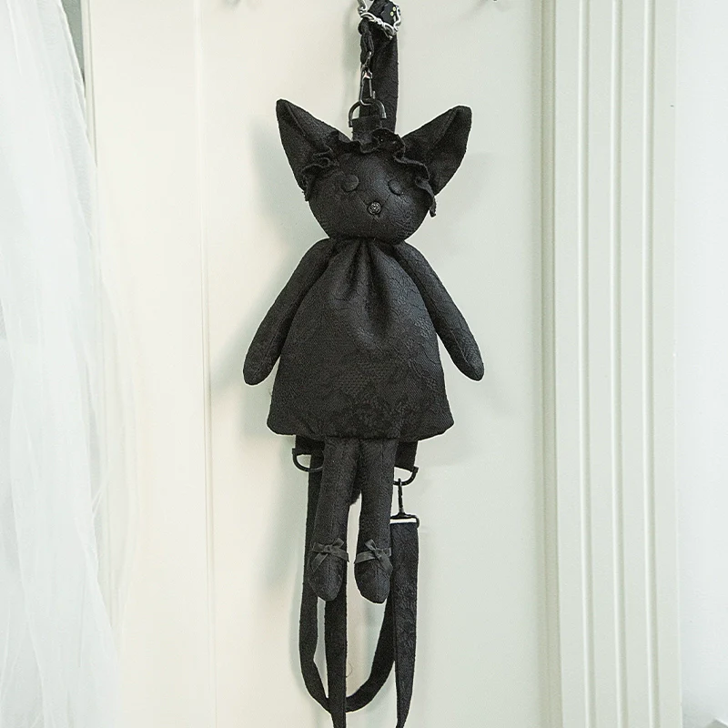 With PUJI - Puppet Box - Kawaii Lolita Bag Lamb Kitten Detachable Bag Dress Hat - Image 16
