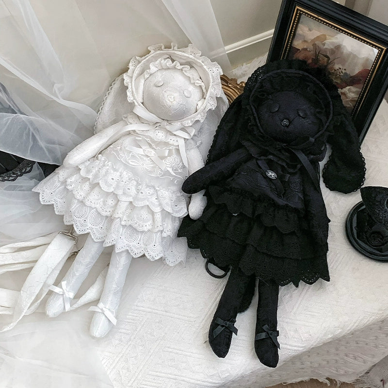 With PUJI - Puppet Box - Kawaii Lolita Bag Lamb Kitten Detachable Bag Dress Hat - Image 24
