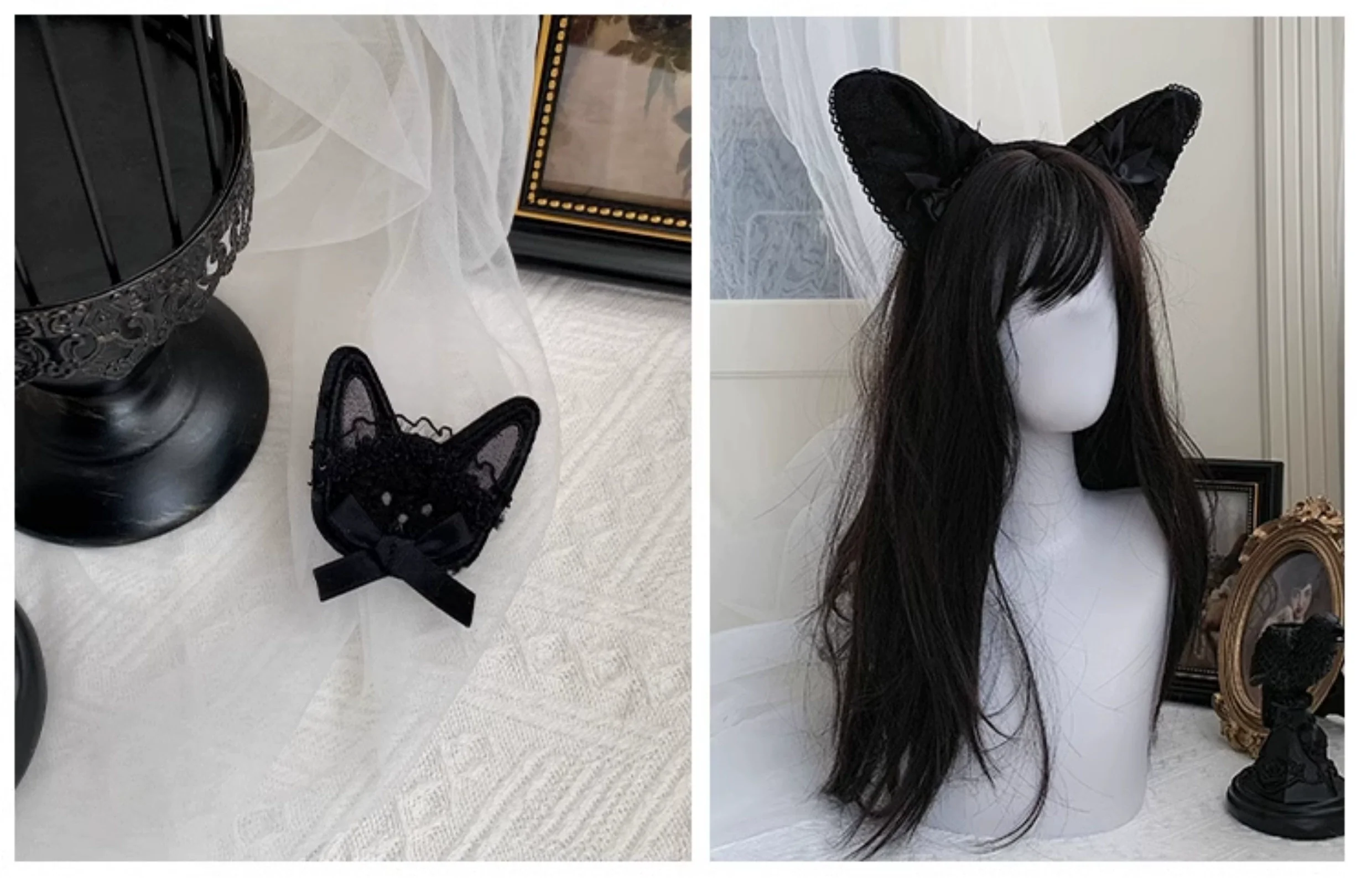 With PUJI - Puppet Box - Kawaii Lolita Bag Lamb Kitten Detachable Bag Dress Hat - Image 30