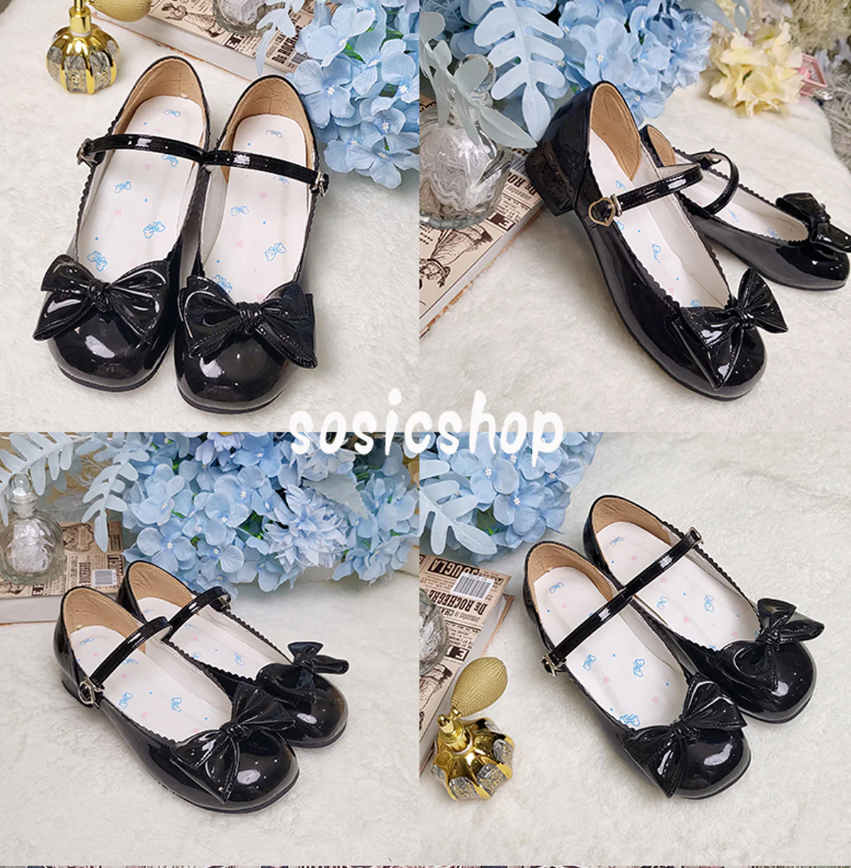 Kawaii Lolita Bow Falt Shoes - Image 12