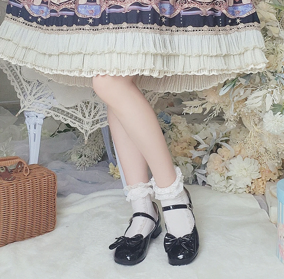 Kawaii Lolita Bow Falt Shoes - Image 13