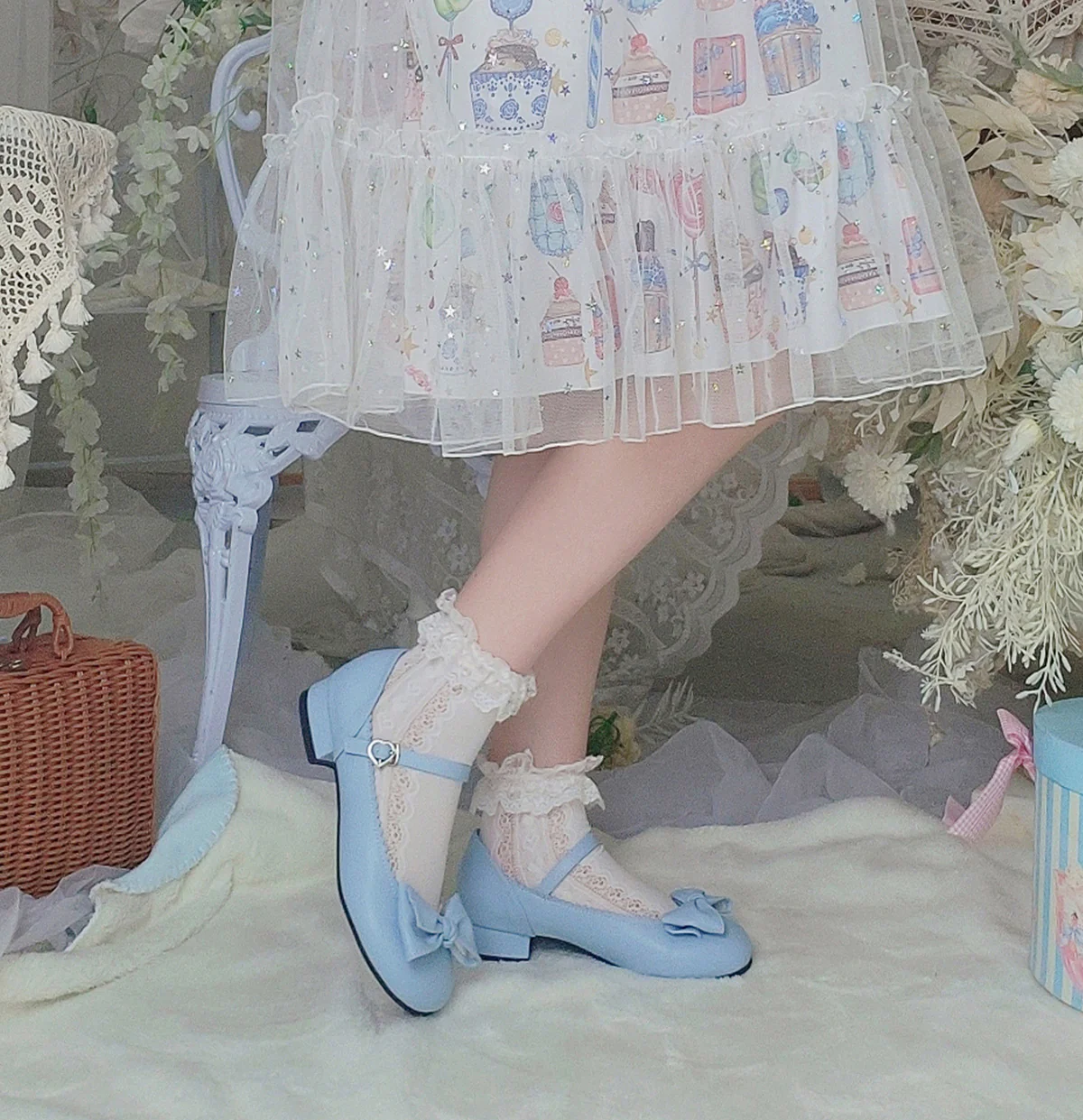 Kawaii Lolita Bow Falt Shoes - Image 15