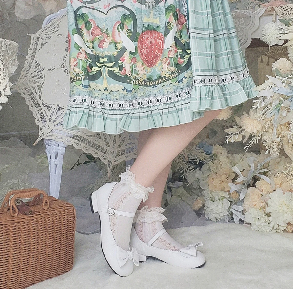 Kawaii Lolita Bow Falt Shoes - Image 16