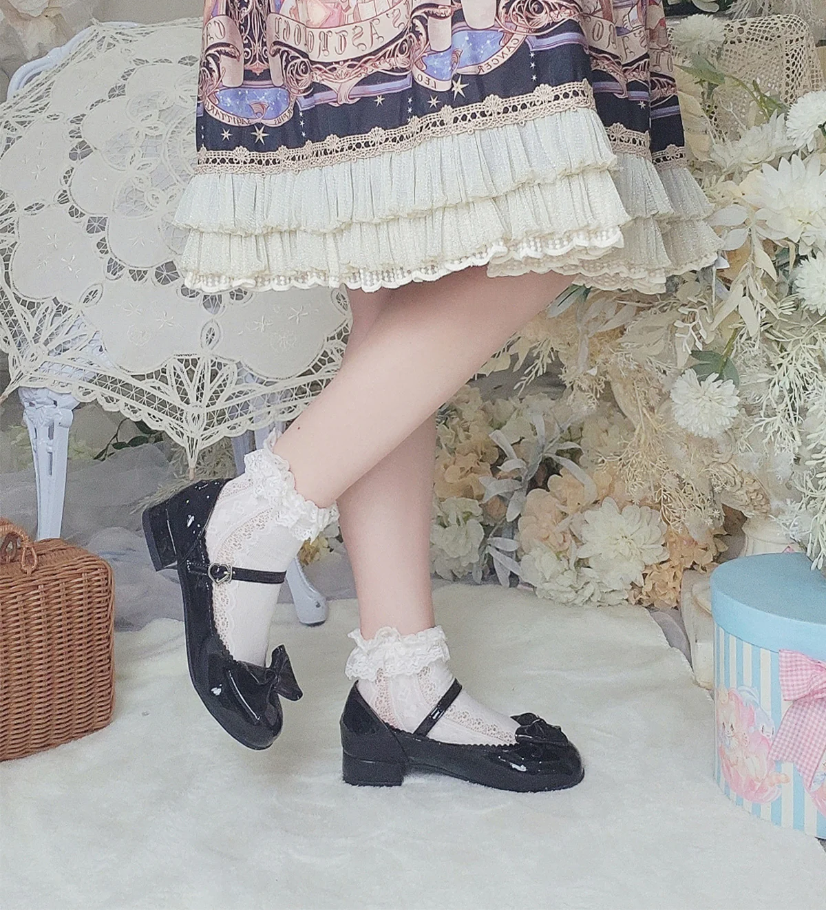 Kawaii Lolita Bow Falt Shoes - Image 18