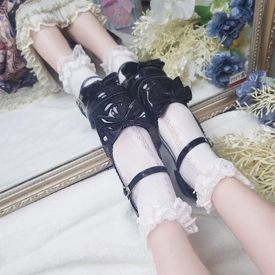 Kawaii Lolita Bow Falt Shoes - Image 3