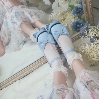 Kawaii Lolita Bow Falt Shoes - Image 4