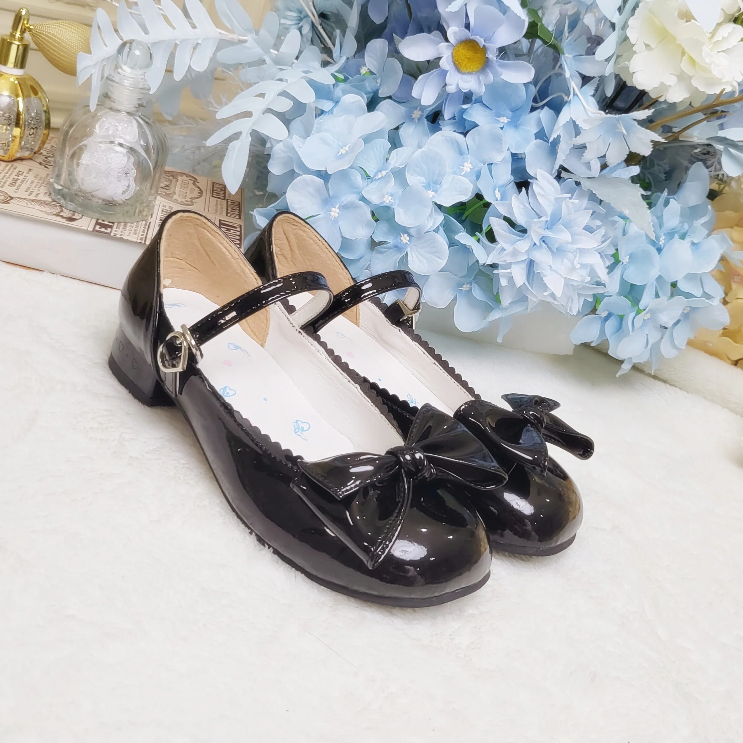 Kawaii Lolita Bow Falt Shoes - Image 6