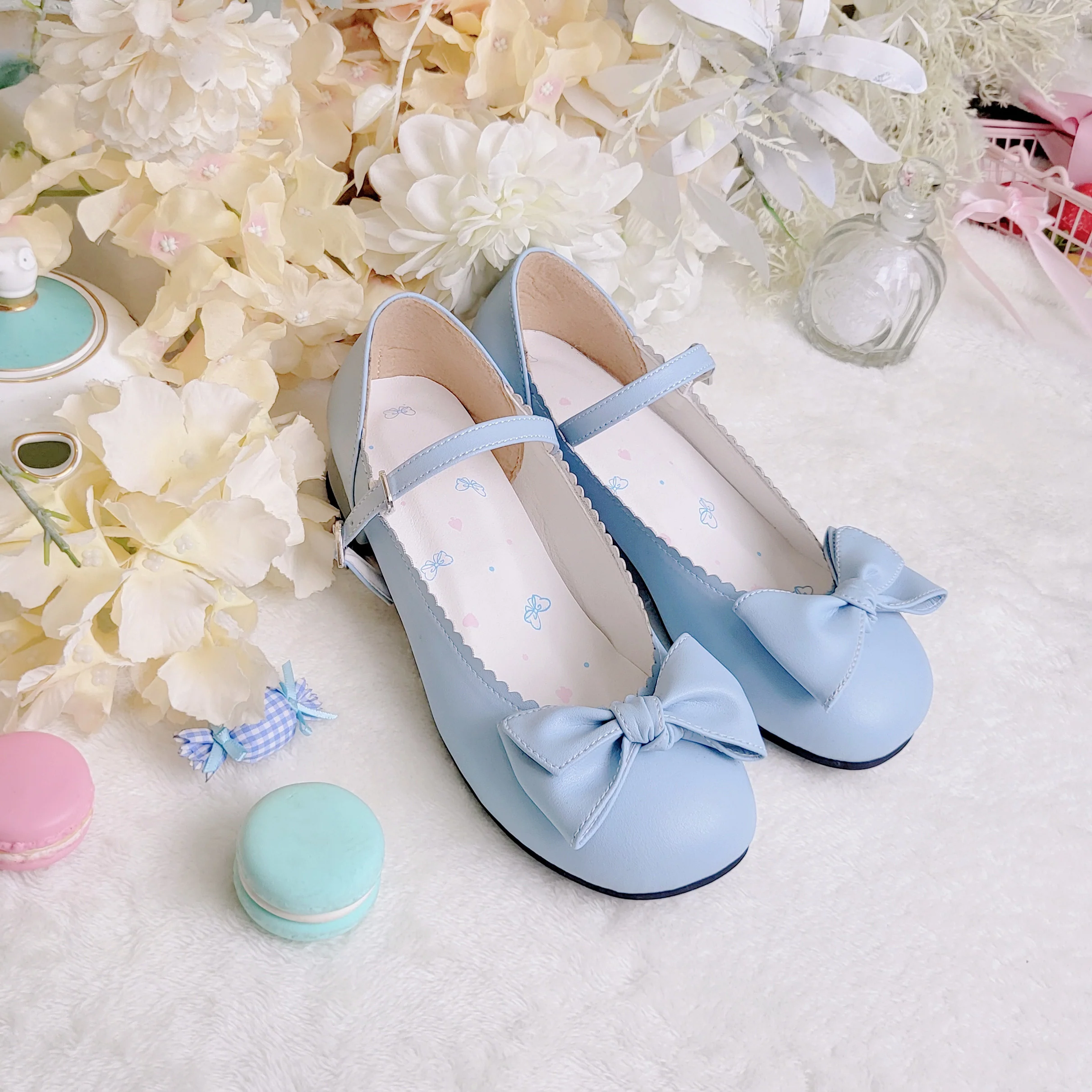 Kawaii Lolita Bow Falt Shoes - Image 7