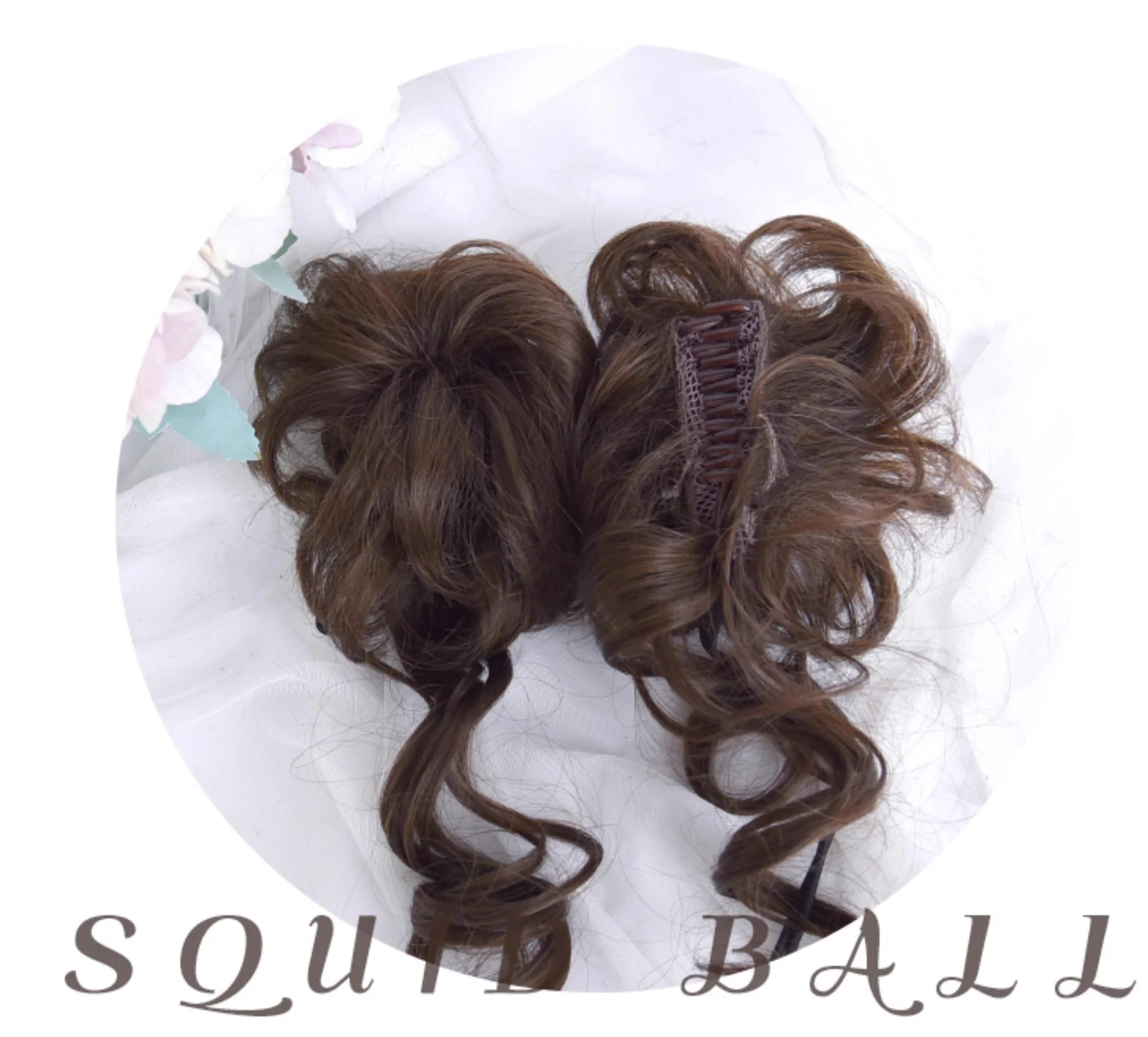 Sinwavy - Kawaii Lolita Brown Wig Cute Bun Ponytail Doll-like Wig - Image 10