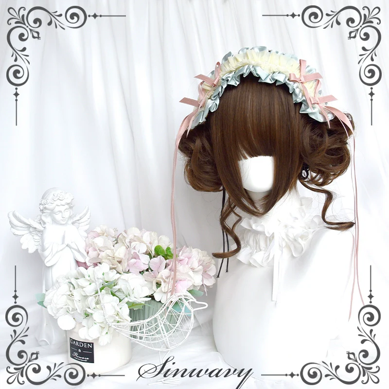 Sinwavy - Kawaii Lolita Brown Wig Cute Bun Ponytail Doll-like Wig - Image 4