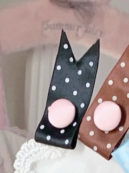 Kawaii Lolita Bunny Ear Hairband, Polka Dot Bow - Image 18