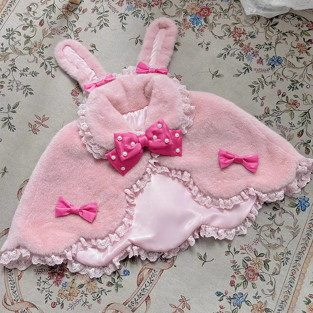Kawaii Lolita Cape Winter Lolita Shawl Daily - Image 11
