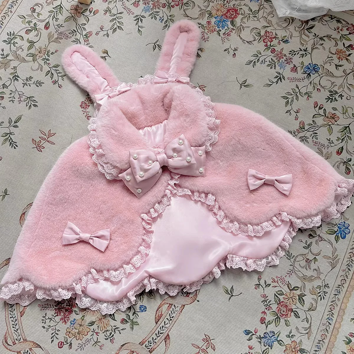 Kawaii Lolita Cape Winter Lolita Shawl Daily - Image 12