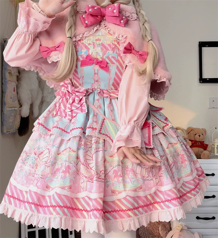 Kawaii Lolita Cape Winter Lolita Shawl Daily - Image 23