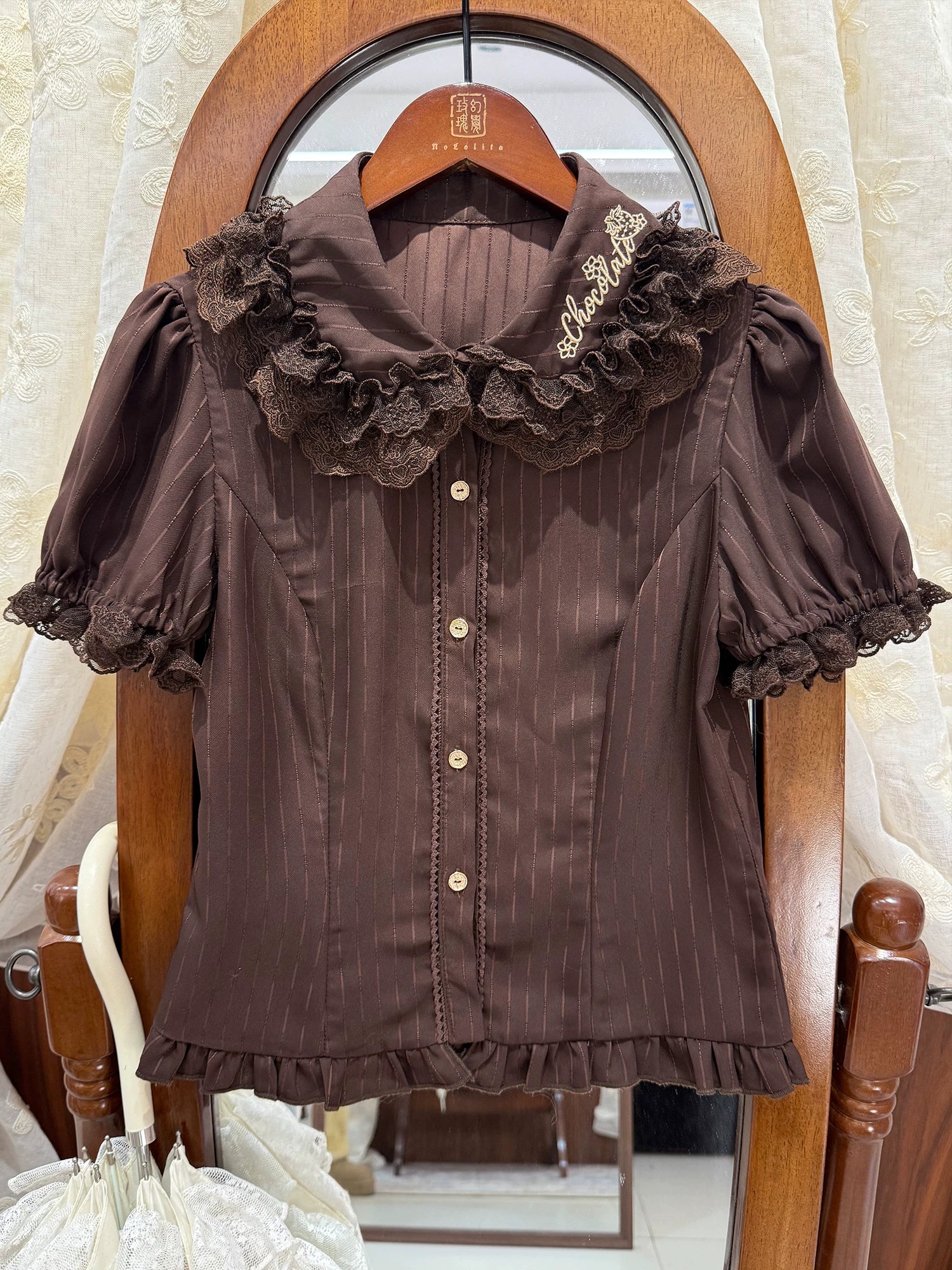 Strawberry Chocolate Lovers - Kawaii Lolita Embroidered Printed Dress - Image 19