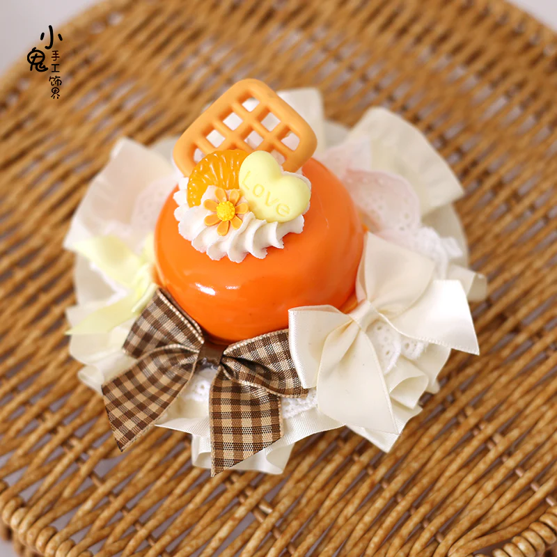 Xiaogui - Sweet Cake - Kawaii Lolita Hairpin Cake Flower Pill Headdress - Image 10