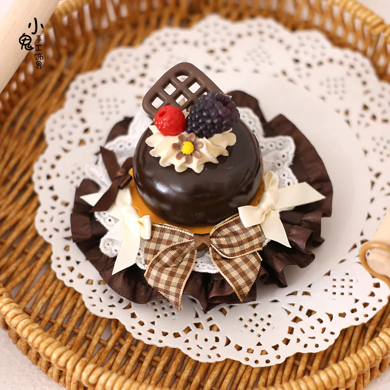 Xiaogui - Sweet Cake - Kawaii Lolita Hairpin Cake Flower Pill Headdress - Image 12