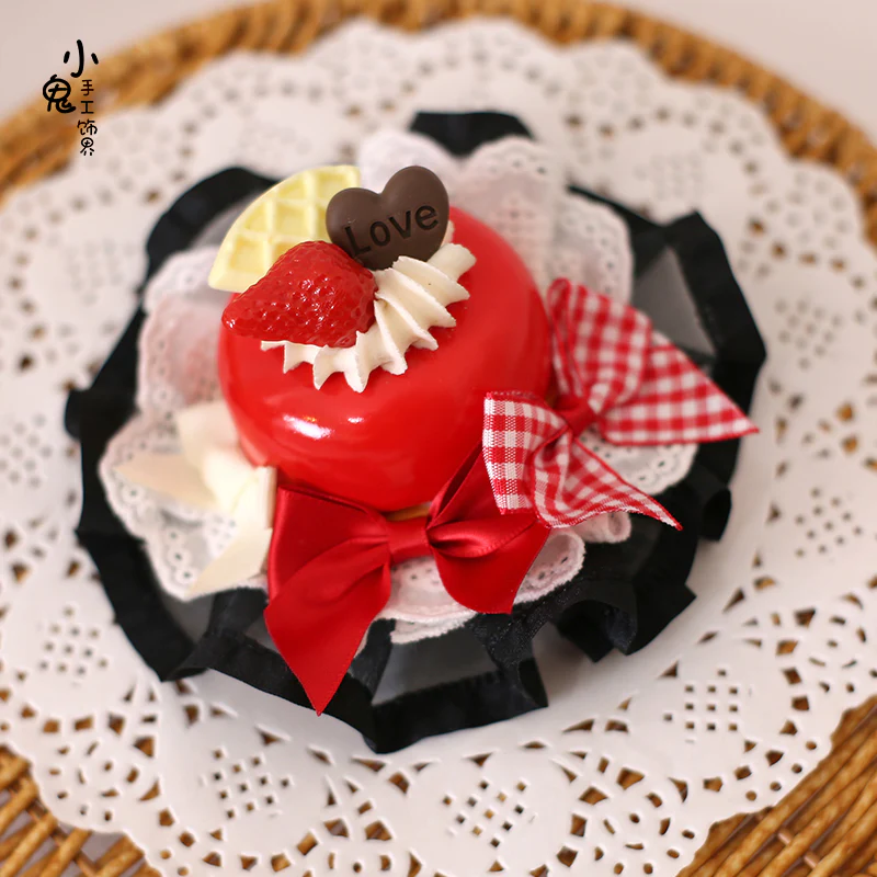 Xiaogui - Sweet Cake - Kawaii Lolita Hairpin Cake Flower Pill Headdress - Image 19