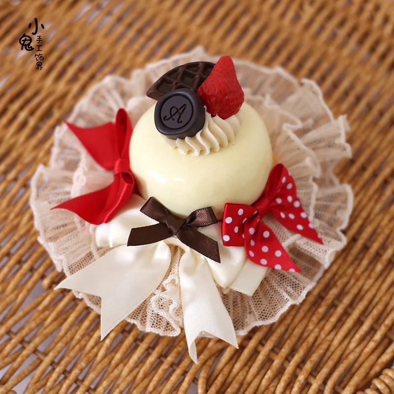 Xiaogui - Sweet Cake - Kawaii Lolita Hairpin Cake Flower Pill Headdress - Image 21