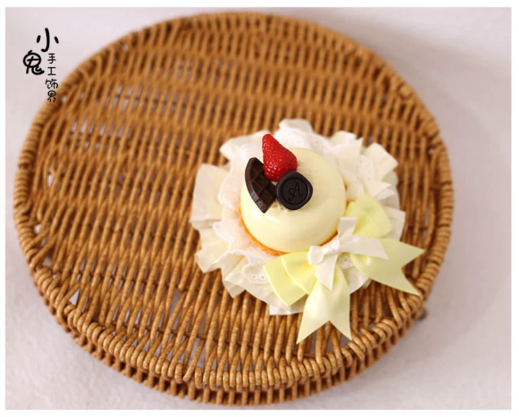 Xiaogui - Sweet Cake - Kawaii Lolita Hairpin Cake Flower Pill Headdress - Image 7
