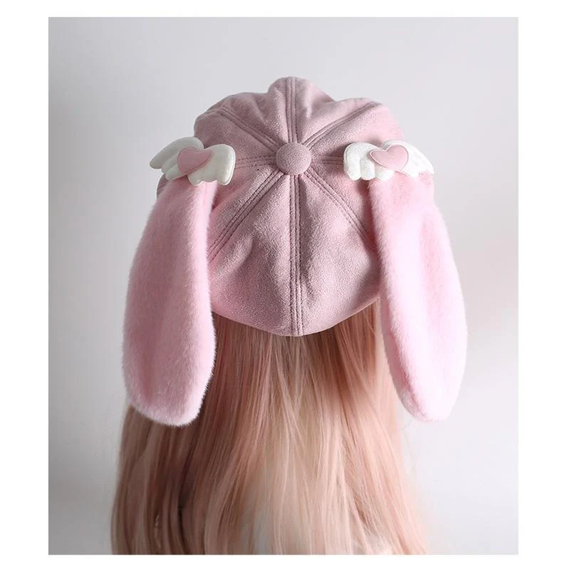 Xiaogui - Kawaii Lolita Hat Daily Baseball Cap with Detachable Ears - Image 4