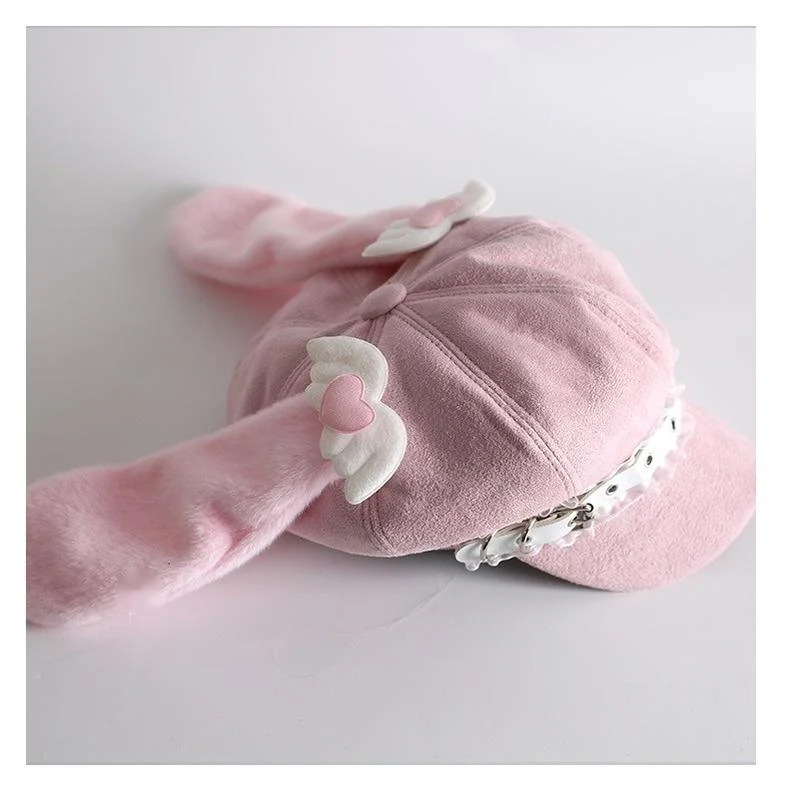 Xiaogui - Kawaii Lolita Hat Daily Baseball Cap with Detachable Ears - Image 6