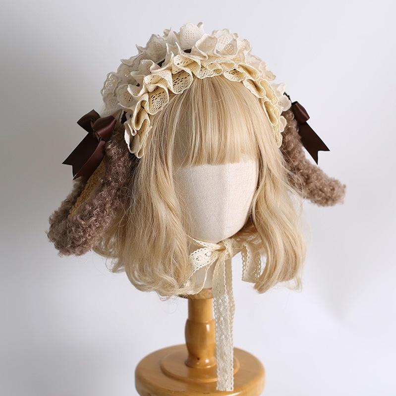 Xiaogui - Kawaii Lolita Headdress, Detachable Bear & Bunny Ears - Image 2