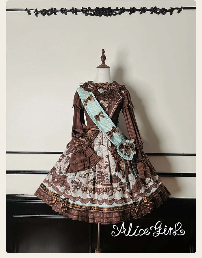 Alice Girl - Bear Chocolate Bar - Kawaii Lolita Headdress Set - Image 13