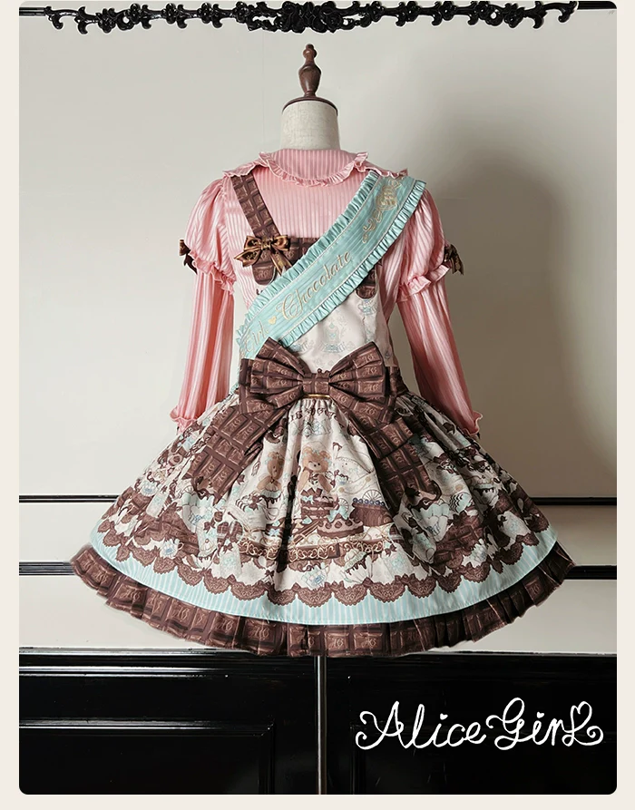 Alice Girl - Bear Chocolate Bar - Kawaii Lolita Headdress Set - Image 19