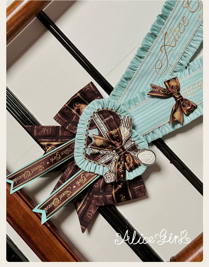 Alice Girl - Bear Chocolate Bar - Kawaii Lolita Headdress Set - Image 26