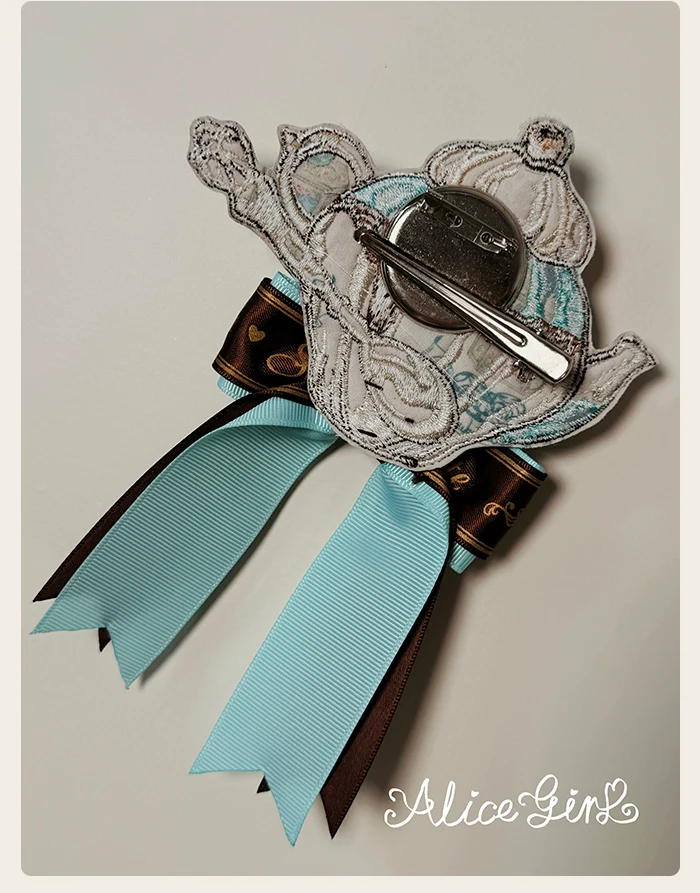 Alice Girl - Bear Chocolate Bar - Kawaii Lolita Headdress Set - Image 5