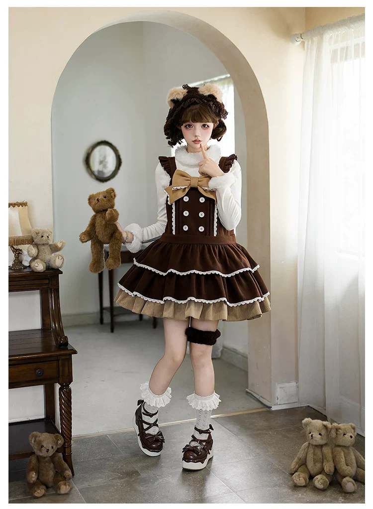 Snowlight of Tokamachi - Kawaii Lolita JSK, Animal Ear Headband - Image 2