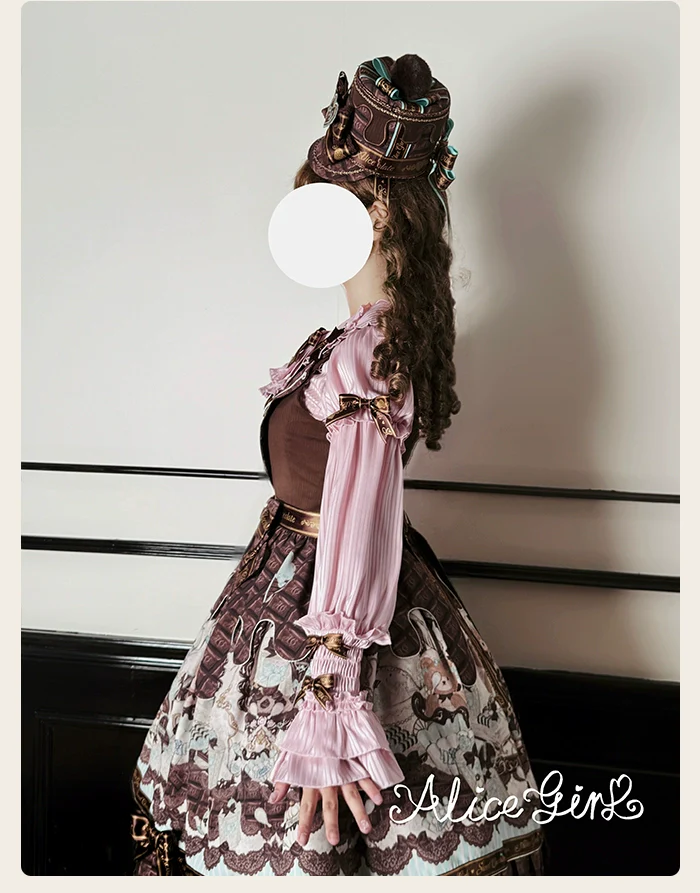 Alice Girl - Bear Chocolate Bar - Kawaii Lolita JSK & Salopette Dress - Image 35